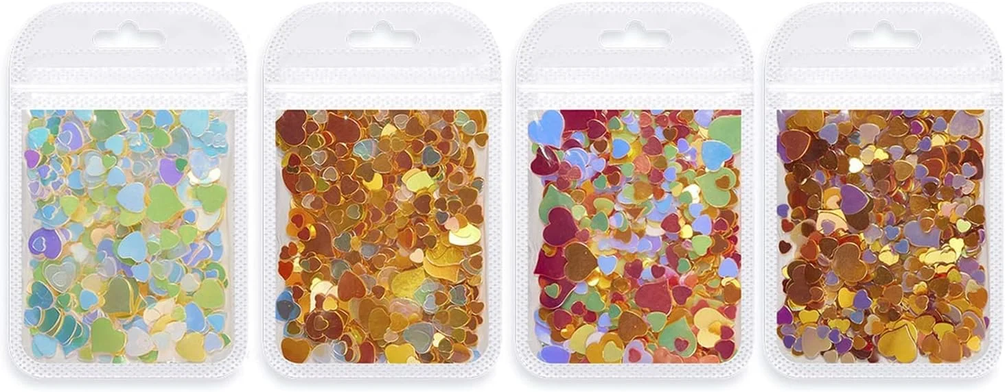 تزئین ناخن، اکلیل مینی لوکس ناخن، پولک های رنگی مخلوط، 1 بسته با کیفیت