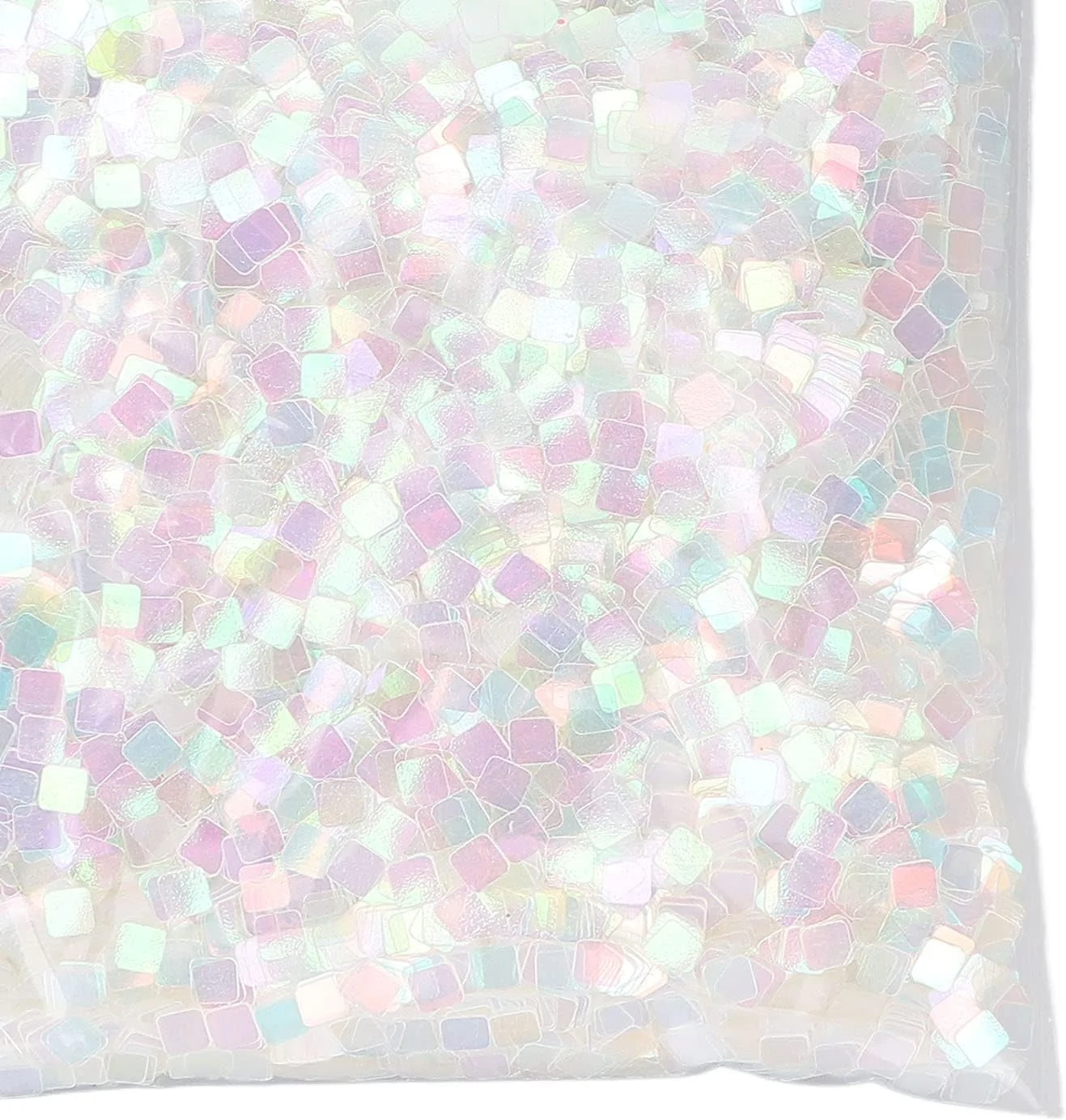 پولک ناخن، پولک های براق هنر ناخن DIY تزیینات پولکی مربعی براق ناخن