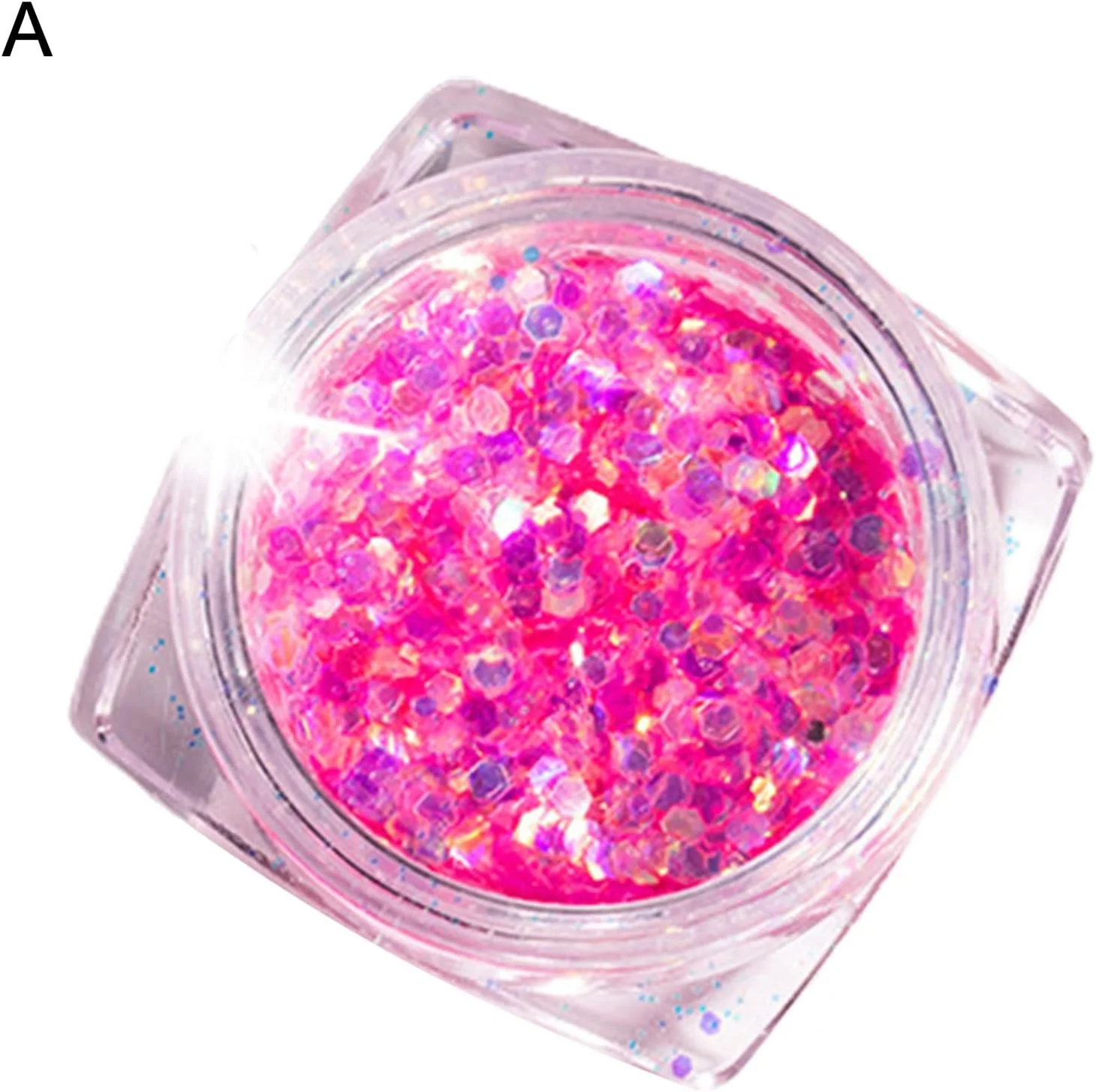 اکلیل ناخن لوکس، پولک های رنگی مخلوط، مقدار کافی برای بانوان A