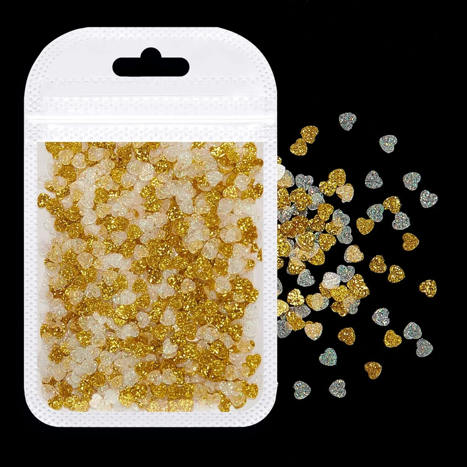 یک بسته پولک ناخن، تزئینی با جلوه بصری براق، پولک های درخشان و بازتابنده نور، پولک های ظریف