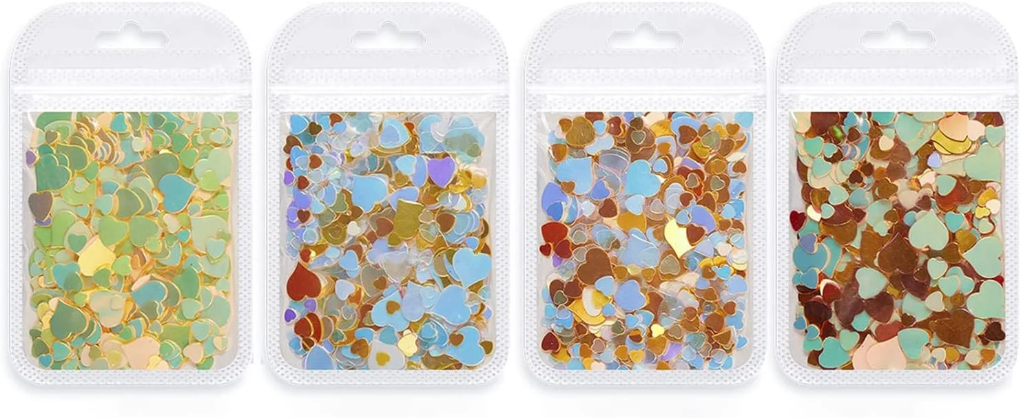 تزئین ناخن، اکلیل مینی لوکس، پولک های رنگی مخلوط، 1 بسته عالی