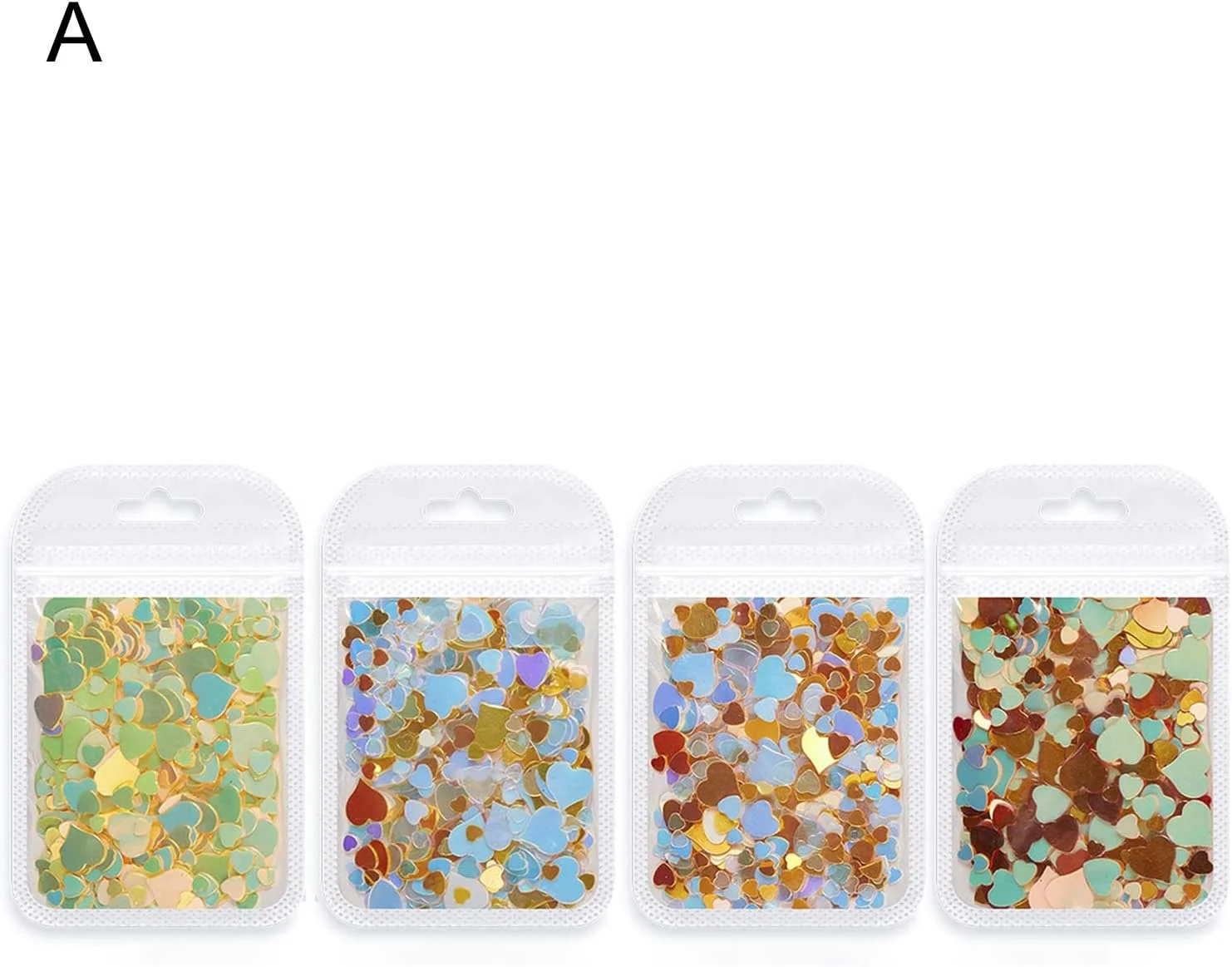 تزئین ناخن، اکلیل مینی لوکس، پولک های رنگی مخلوط، 1 بسته عالی