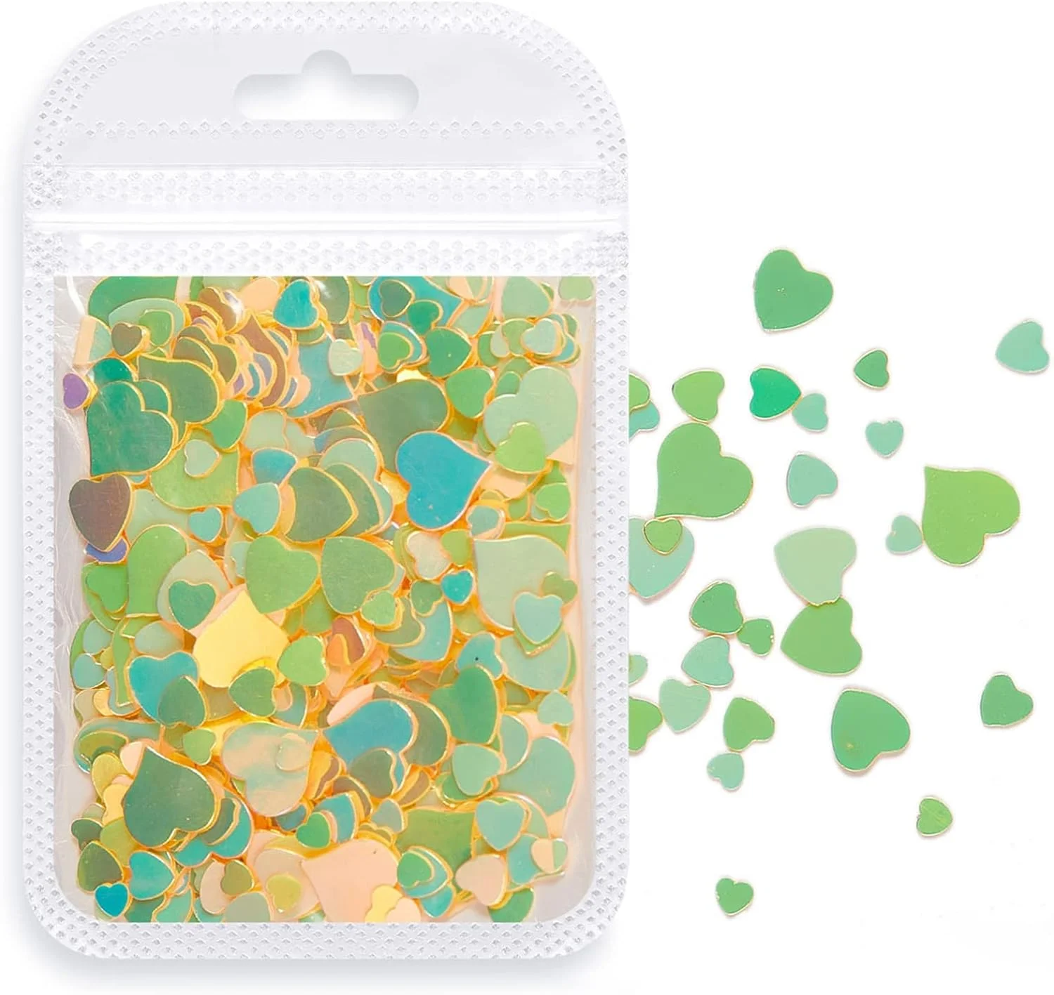 تزئین ناخن، اکلیل مینی لوکس، پولک های رنگی مخلوط، 1 بسته عالی