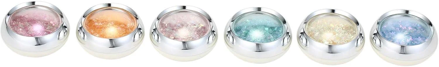 مجموعه 6 عددی اکلیل ناخن سه بعدی، پولک های اکلیلی ناخن، رنگ های ترکیبی، برچسب های اکلیلی براق ناخن اکریلیک برای تزئین ناخن