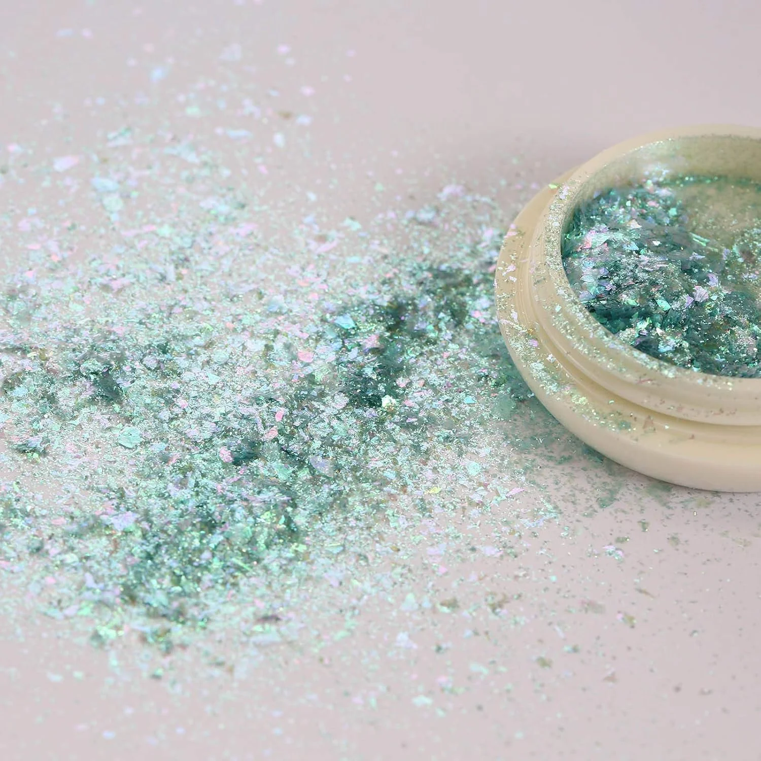 مجموعه 6 عددی اکلیل ناخن سه بعدی، پولک های اکلیلی ناخن، رنگ های ترکیبی، برچسب های اکلیلی براق ناخن اکریلیک برای تزئین ناخن