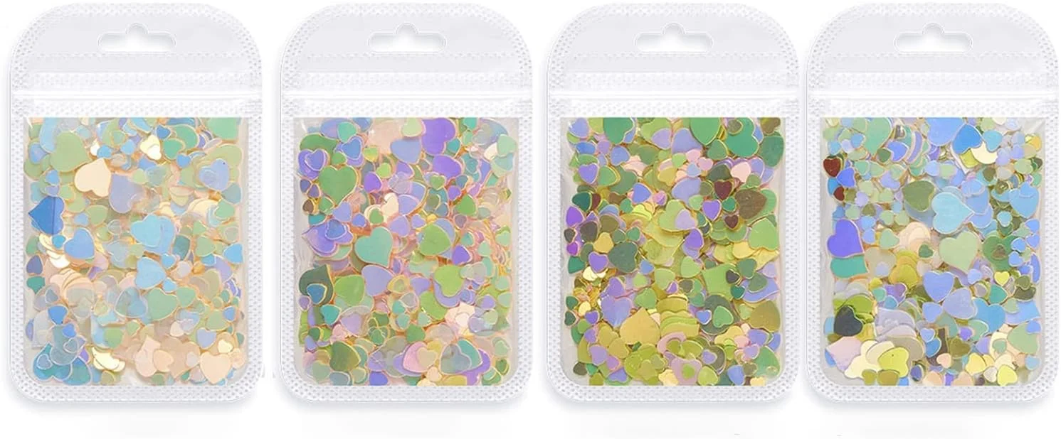 تزئین ناخن، اکلیل مینی لوکس، پولک های رنگی مخلوط، 1 بسته با کیفیت