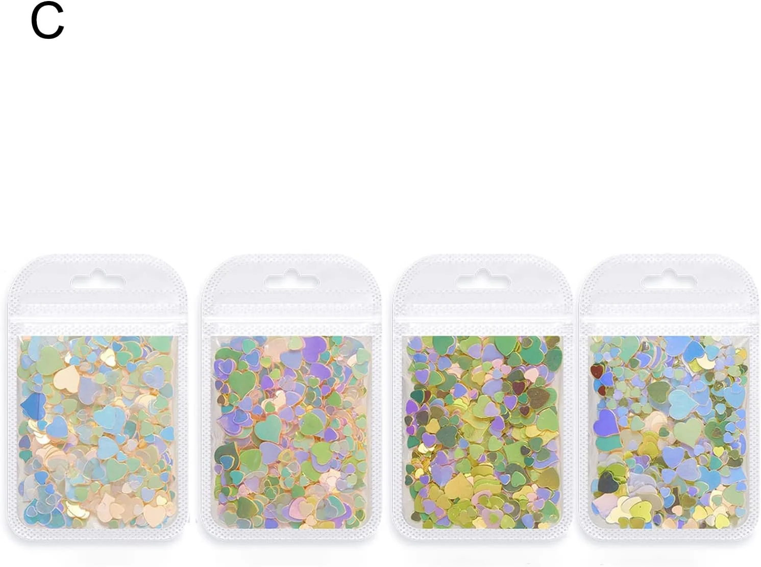 تزئین ناخن، اکلیل مینی لوکس، پولک های رنگی مخلوط، 1 بسته با کیفیت