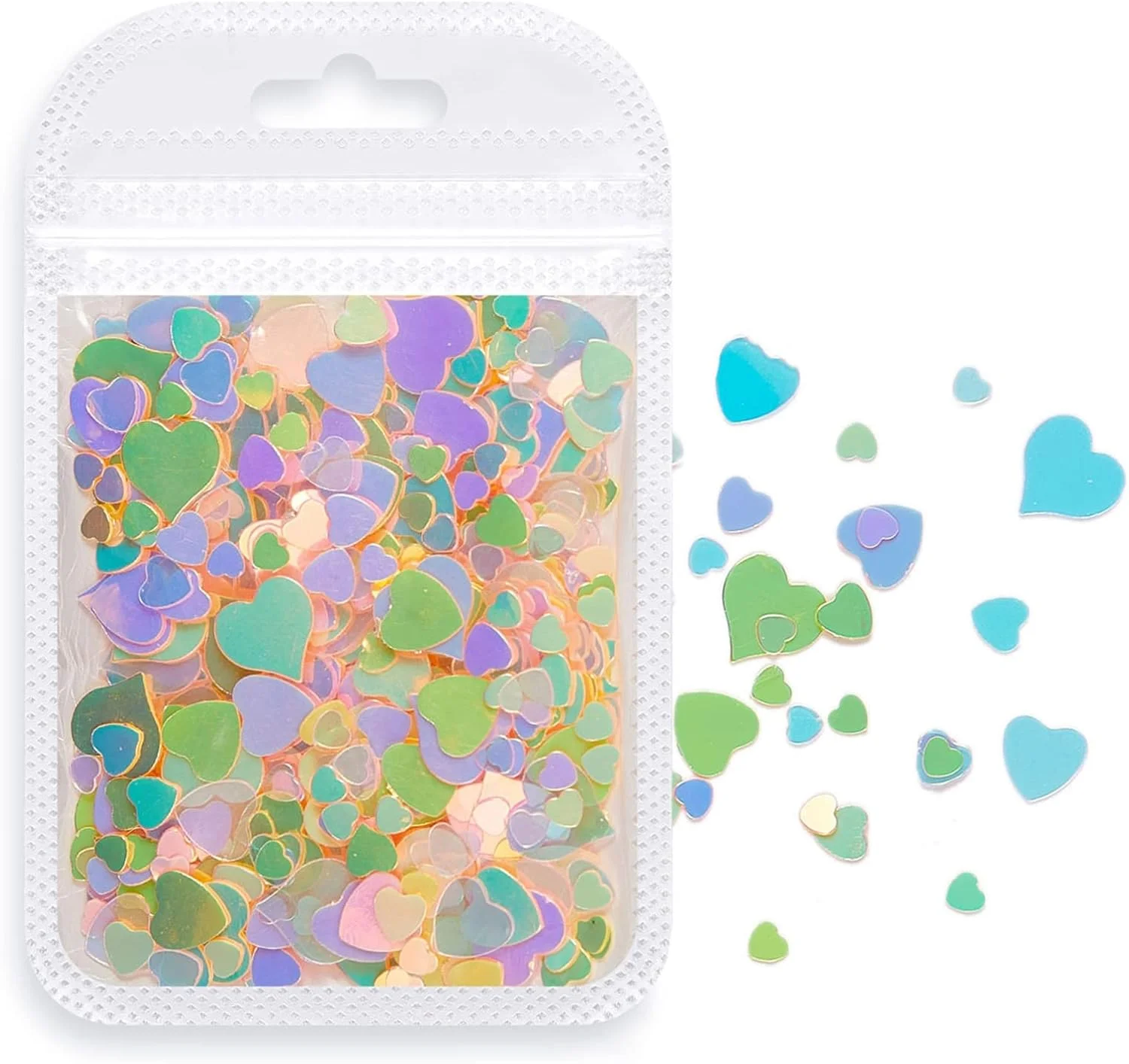 تزئین ناخن، اکلیل مینی لوکس، پولک های رنگی مخلوط، 1 بسته با کیفیت