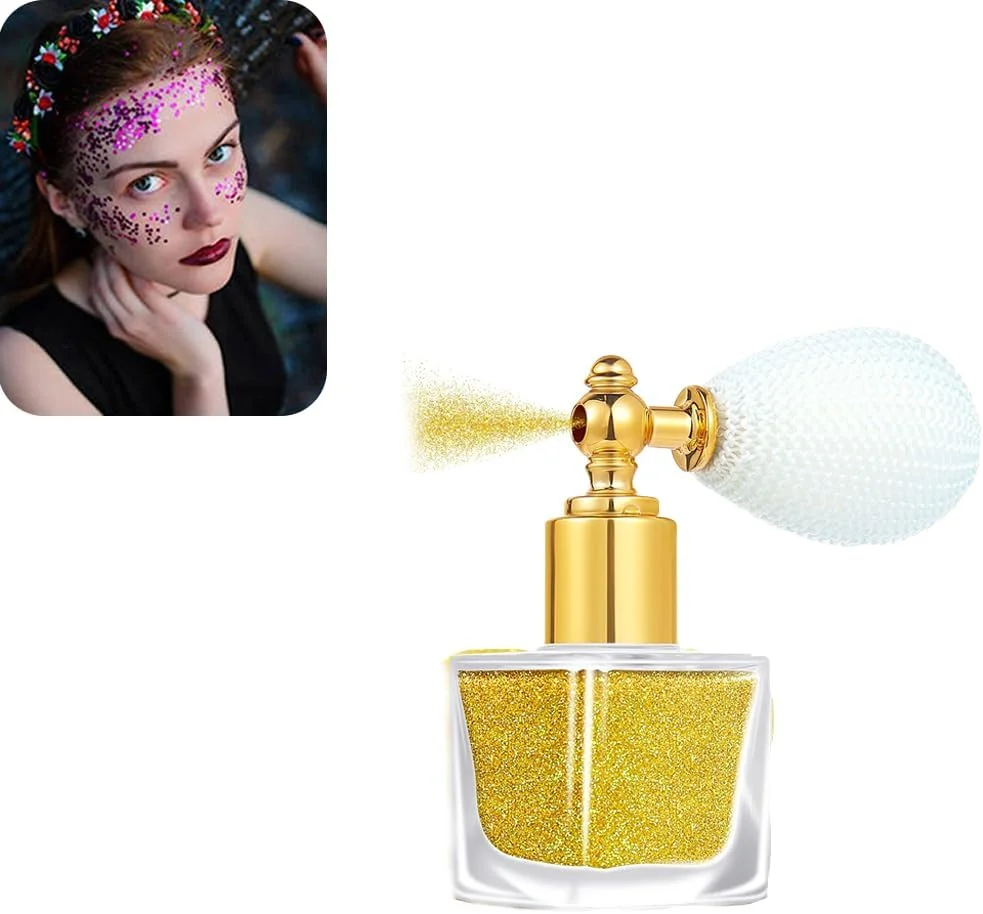 ست اسپری اکلیل ظریف، شیمر خودچسب صورت و بدن، لوازم جانبی جشن و مهمانی برای لباس، مو، صورت، طراحی ناخن - رنگین کمان بارانی (1 بطری اسپری + 1 بطری یدکی) (طلایی) ست اسپری اکلیل ظریف، شیمر خودچسب صورت و بدن، لوازم جانبی جشن و مهمانی برای لباس، مو، صورت، طراحی ناخن - رنگین کمان بارانی (1 بطری اسپری + 1 بطری یدکی) (طلایی)