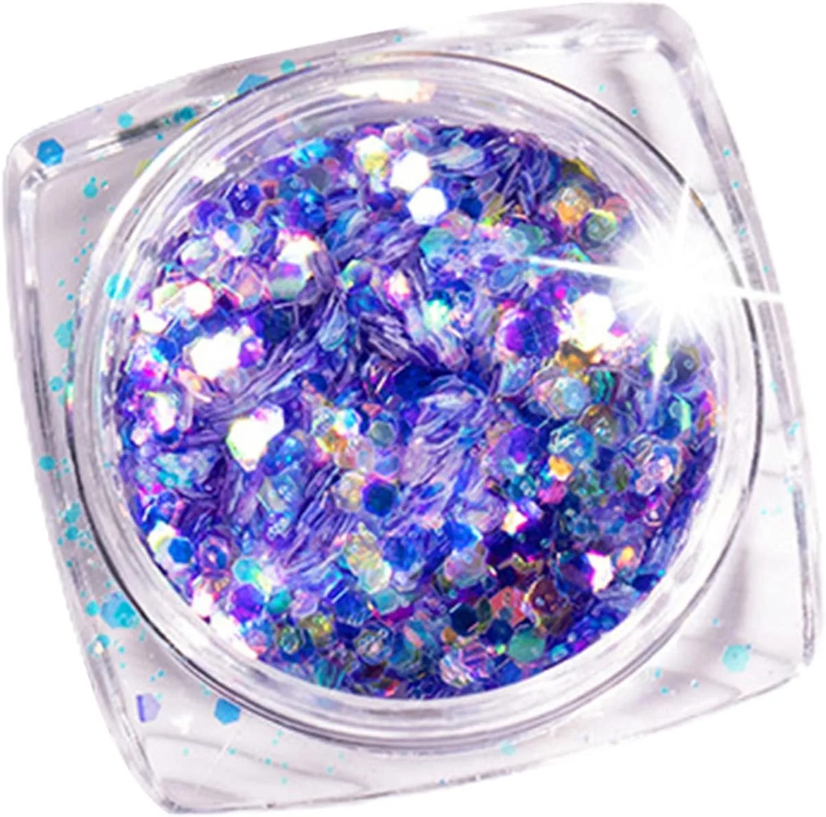 اکلیل ناخن لوکس، پولک های رنگی مخلوط، مقدار کافی برای بانوان