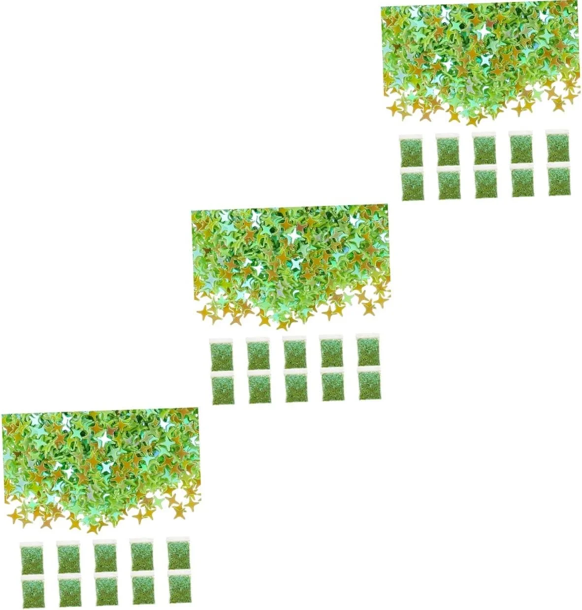 پولک های طراحی ناخن، تزئینات ناخن، 30 بسته پولک های درخشان ناخن، پولک های براق رنگین کمانی ناخن، نگین های ستاره ای ناخن، اکلیل های ناخن، پولک های فلزی