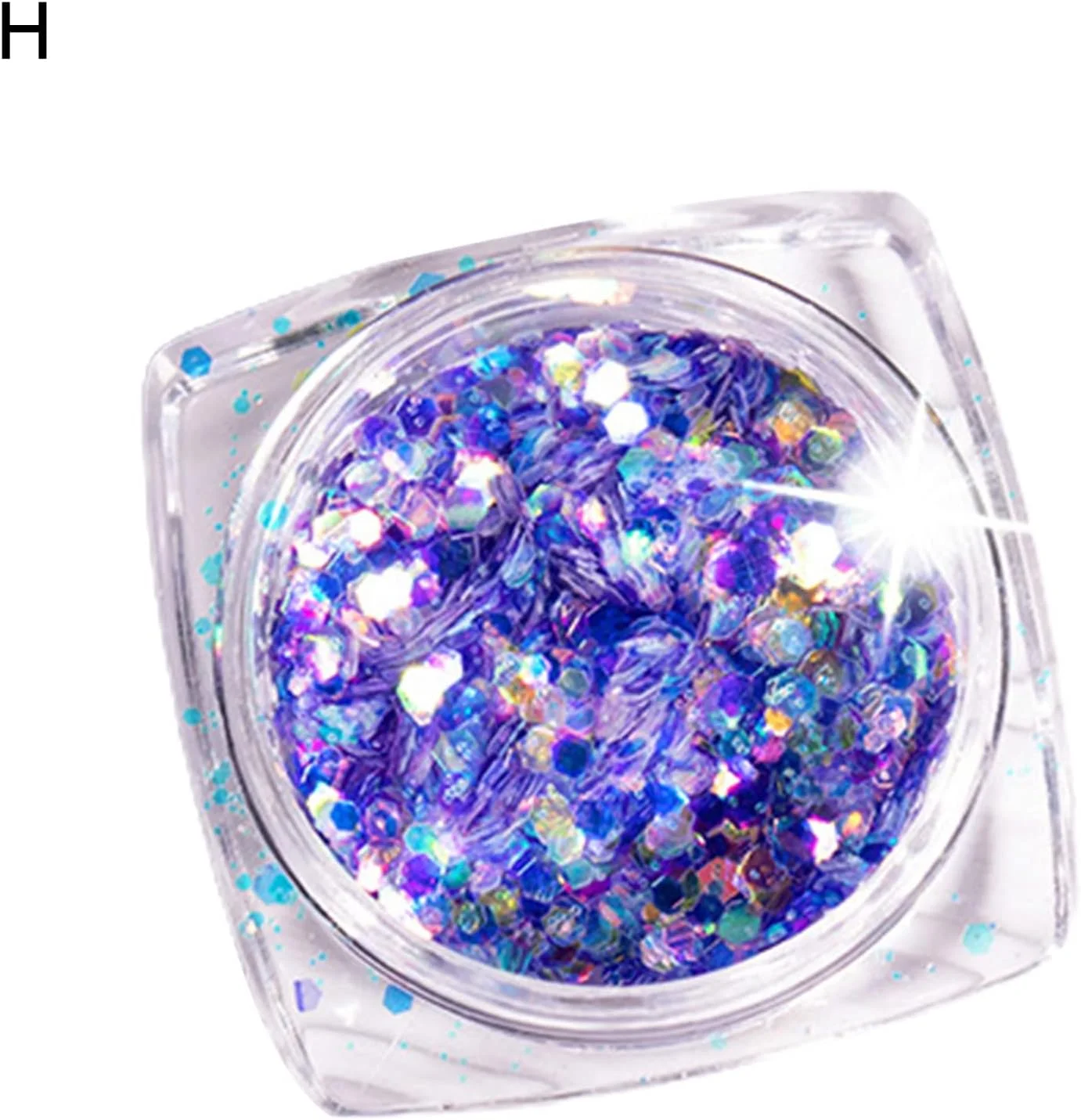 اکلیل ناخن لوکس، پولک های رنگی مخلوط، مقدار کافی برای بانوان