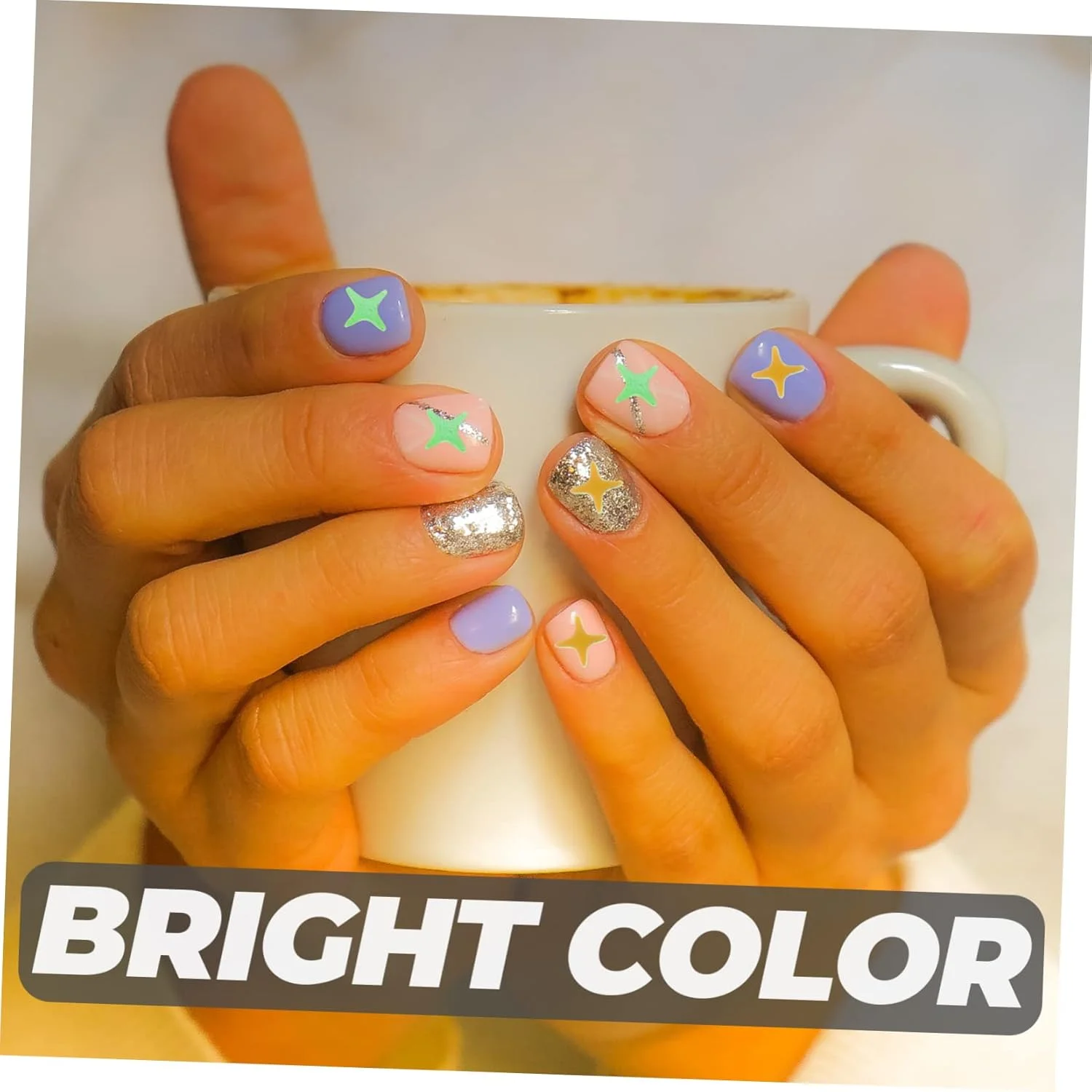 پولک های طراحی ناخن، تزئینات ناخن، 30 بسته پولک های درخشان ناخن، پولک های براق رنگین کمانی ناخن، نگین های ستاره ای ناخن، اکلیل های ناخن، پولک های فلزی