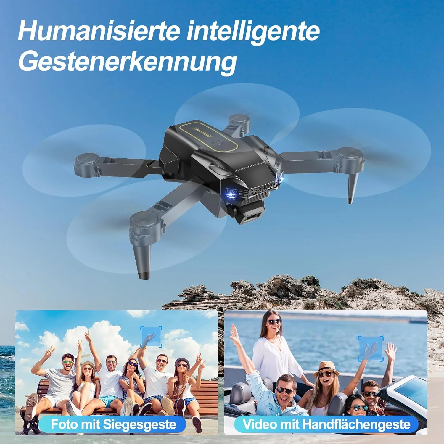 پهپاد با دوربین 4K، مینی پهپاد برای کودکان و بزرگسالان، 2 باتری، حالت بدون سر، دوربین دوگانه، زمان پرواز طولانی، حالت چرخش، شروع/فرود با یک لمس، مناسب برای مبتدیان، طلایی پهپاد با دوربین 4K، مینی پهپاد برای کودکان و بزرگسالان، 2 باتری، حالت بدون سر، دوربین دوگانه، زمان پرواز طولانی، حالت چرخش، شروع/فرود با یک لمس، مناسب برای مبتدیان، طلایی