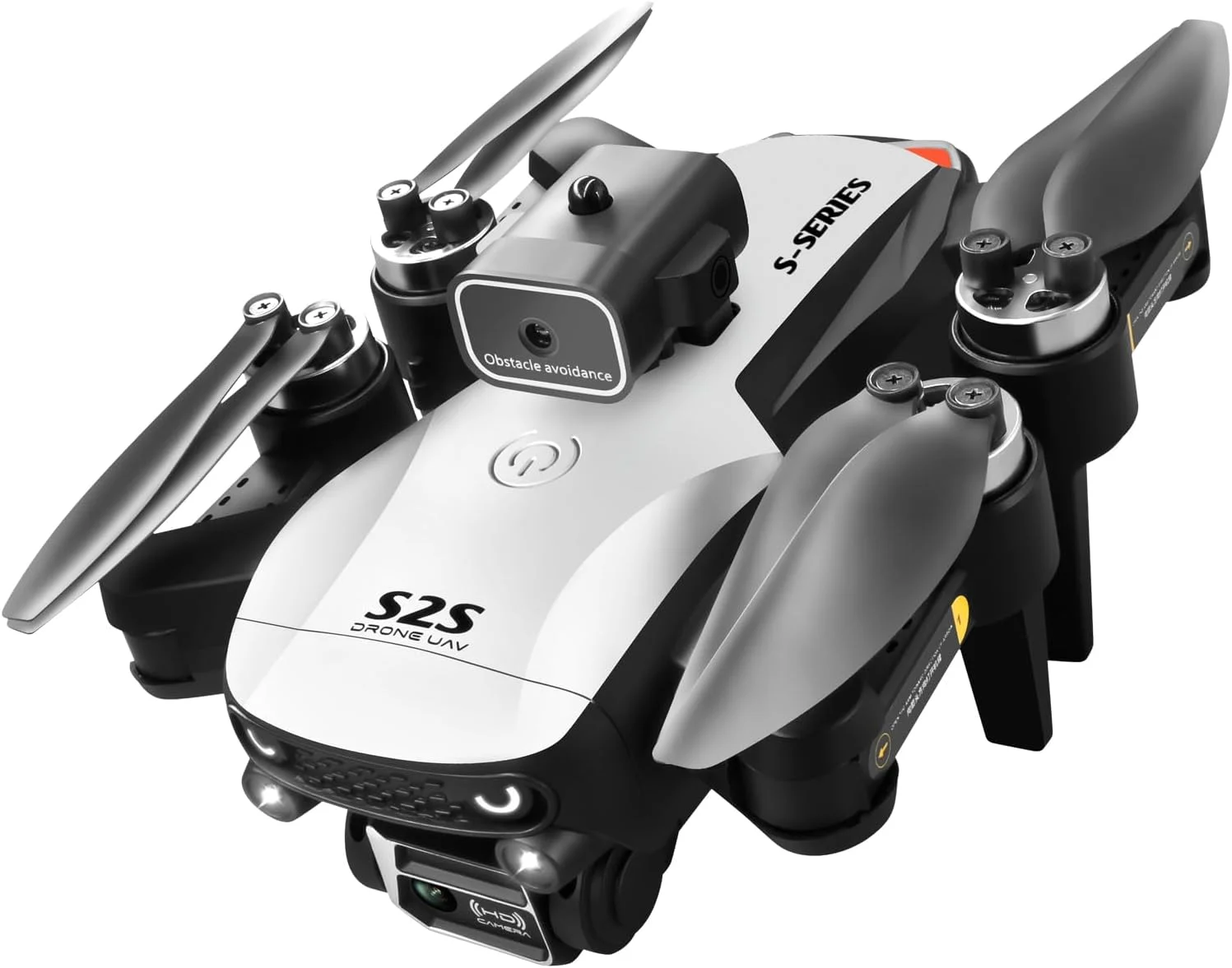 کوادکوپتر تاشو MZtoyz مدل LS-S2S با دوربین دوگانه 4K HD، موتور براشلس و وای فای (شامل 3 باتری)