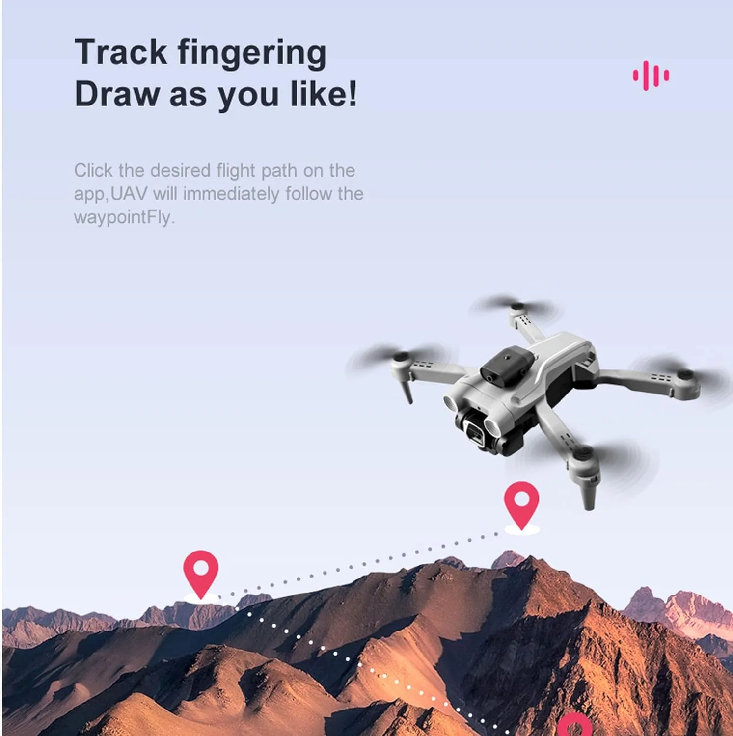 مینی پهپاد با دوربین، پهپاد تاشو کوادکوپتر دوربین 4K HD، وای فای FPV ویدیو زنده، حالت بدون سر، عکاسی با اشاره، بلند شدن یا فرود با یک کلید، چرخش 360 درجه، برای کودکان و بزرگسالان