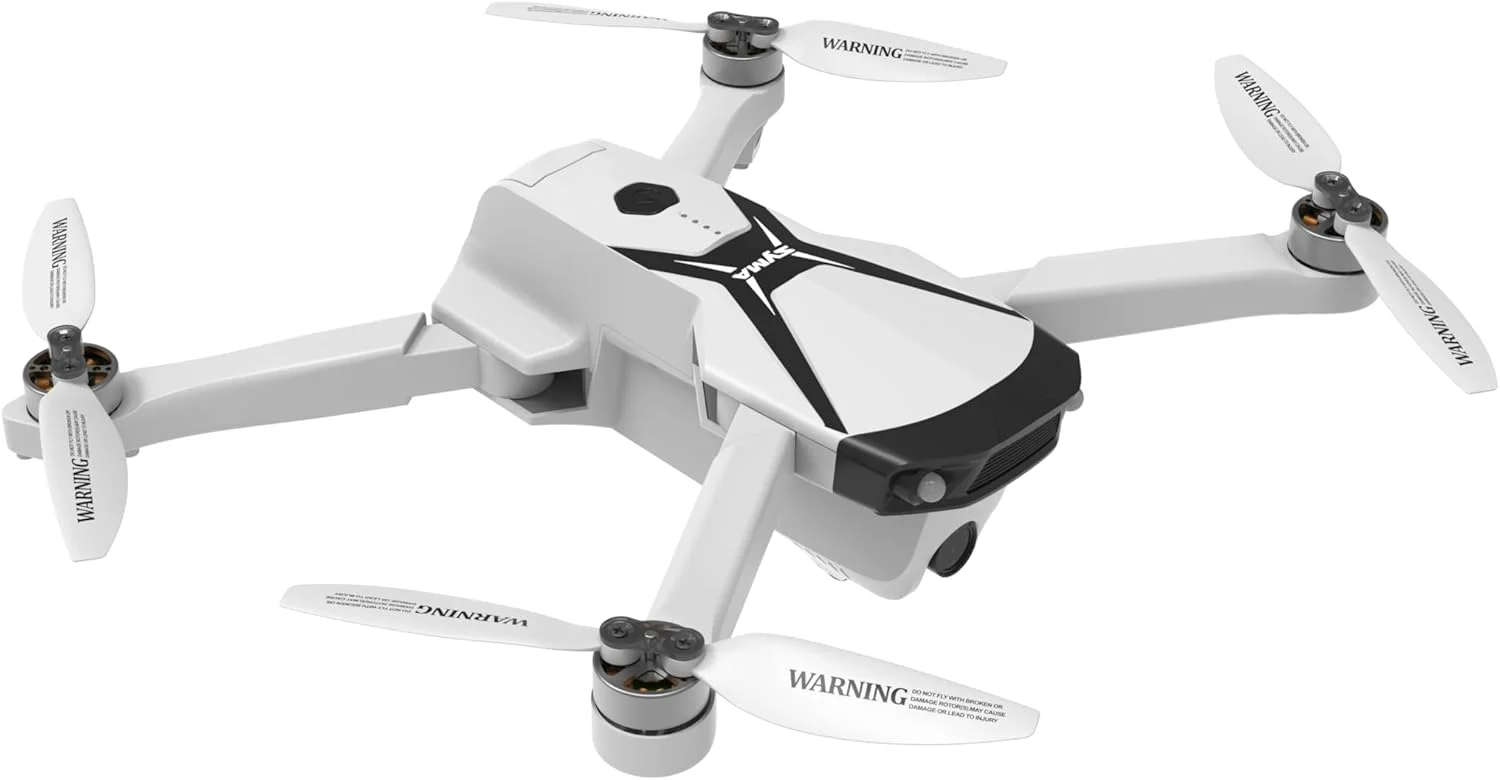 MZtoyz، هواپیمای Z6 Pro، پهپاد GPS براشلس با دوربین 4K، شامل 3 باتری، کوادکوپتر تاشو RC وای فای 5G FPV با قابلیت حفظ ارتفاع