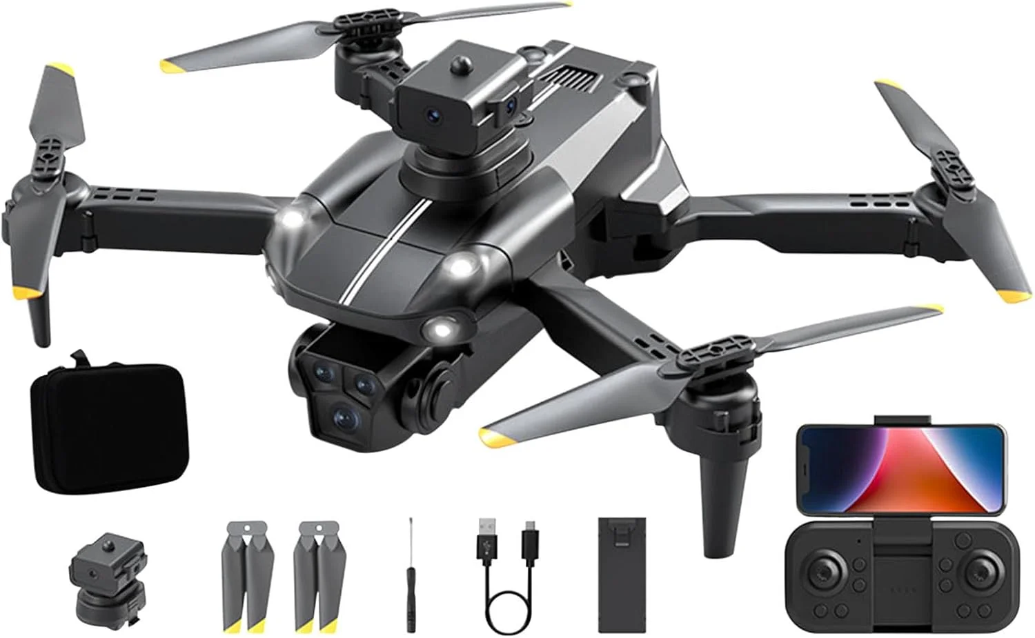 پهپاد با دوربین، اجتناب خودکار از موانع، تصویربرداری هوایی 6K با کیفیت بالا، هواپیمای هوشمند