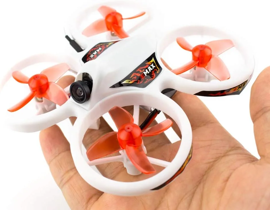 کیت پهپاد مسابقه ای کوچک EMAX EZ Pilot مناسب فضای داخلی و خارجی به همراه عینک و کنترلر