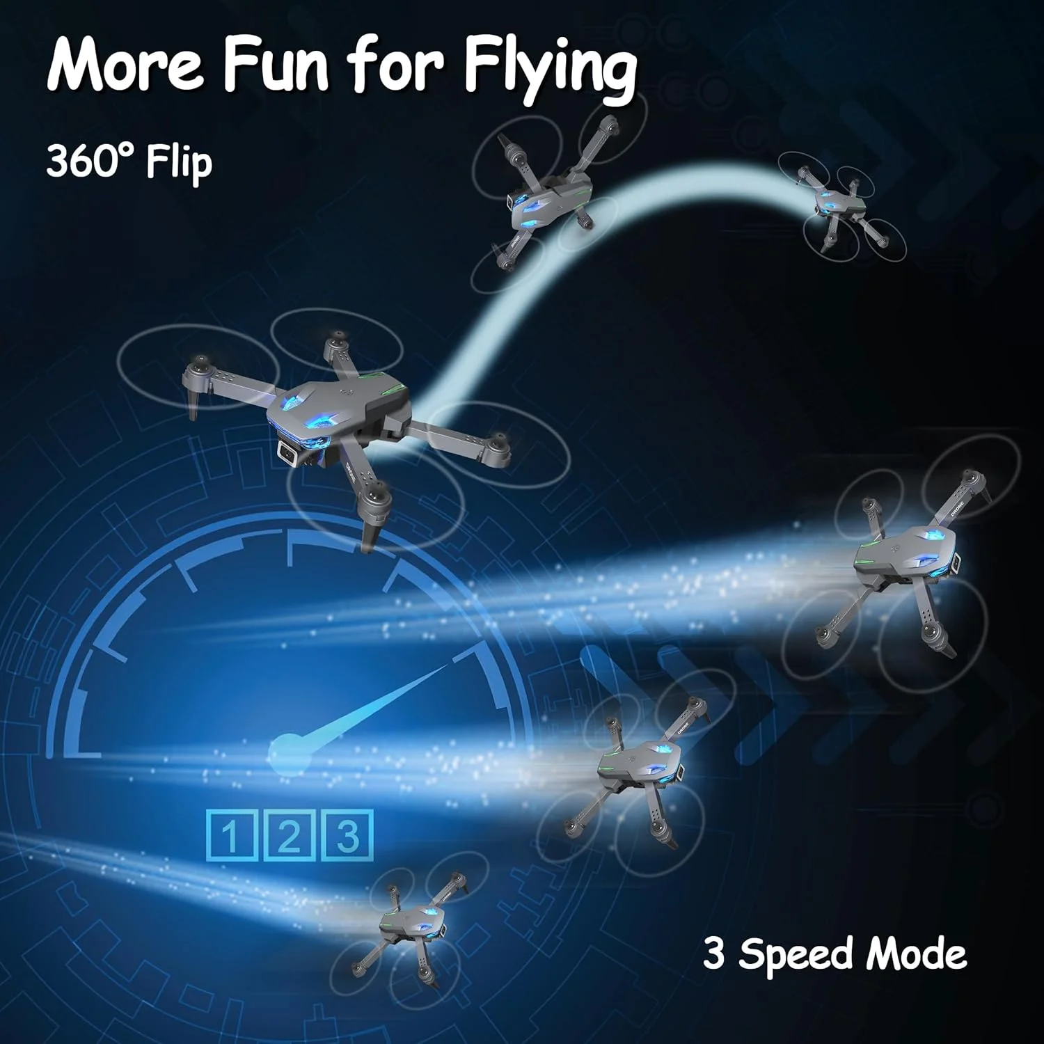 کوادکوپتر تاشو Wipkviey T28 با دوربین FPV برای مبتدیان، پهپاد کنترلی با چرخش سه بعدی/نگه داشتن ارتفاع/سلفی حرکتی/پرواز نقطه ای برای بزرگسالان، هدیه برای پسران/دختران