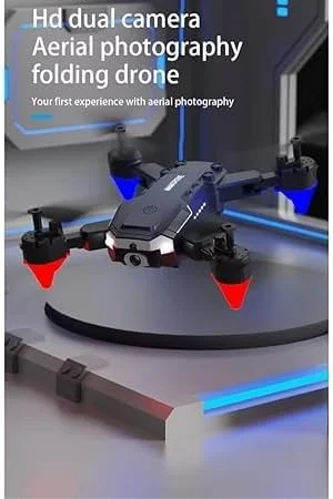 پهپاد E88 با دوربین 1080P HD - پهپاد RC تاشو با 2 باتری، بلند شدن/فرود با یک کلید، اجتناب از موانع، حفظ ارتفاع، چرخش 360 درجه - پهپاد عکاسی هوایی برای مبتدیان