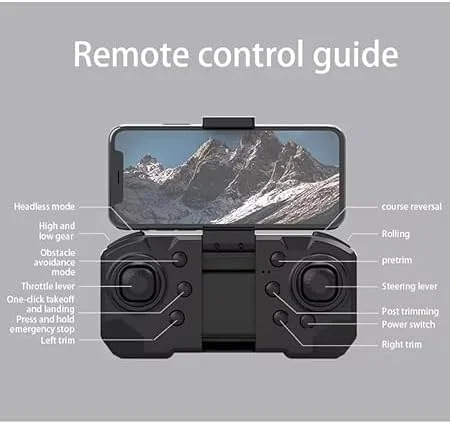 پهپاد E88 با دوربین 1080P HD - پهپاد RC تاشو با 2 باتری، بلند شدن/فرود با یک کلید، اجتناب از موانع، حفظ ارتفاع، چرخش 360 درجه - پهپاد عکاسی هوایی برای مبتدیان