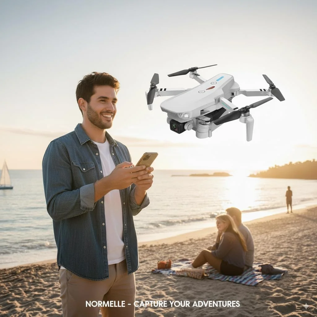 کوادکوپتر تاشو با دوربین HD و WiFi FPV – دارای قابلیت حفظ ارتفاع، حالت بدون سر، پرواز پایدار، طراحی قابل حمل برای عکاسی هوایی، فیلمبرداری و پرواز آسان برای مبتدیان