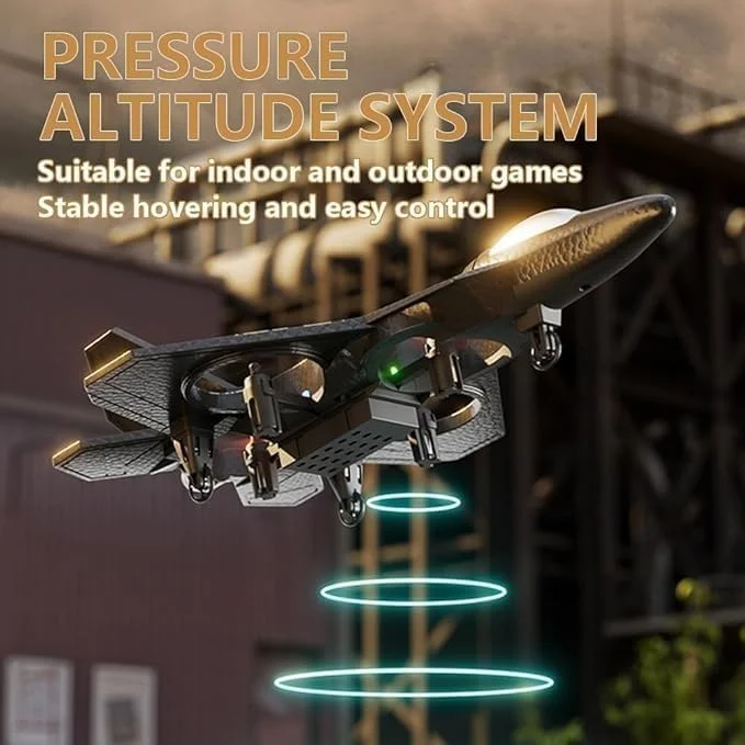 هواپیمای بدون سرنشین کنترل از راه دور L0712 با چراغ های LED، مشکی، اسباب بازی پرنده، کوادکوپتر RC با کنترلر