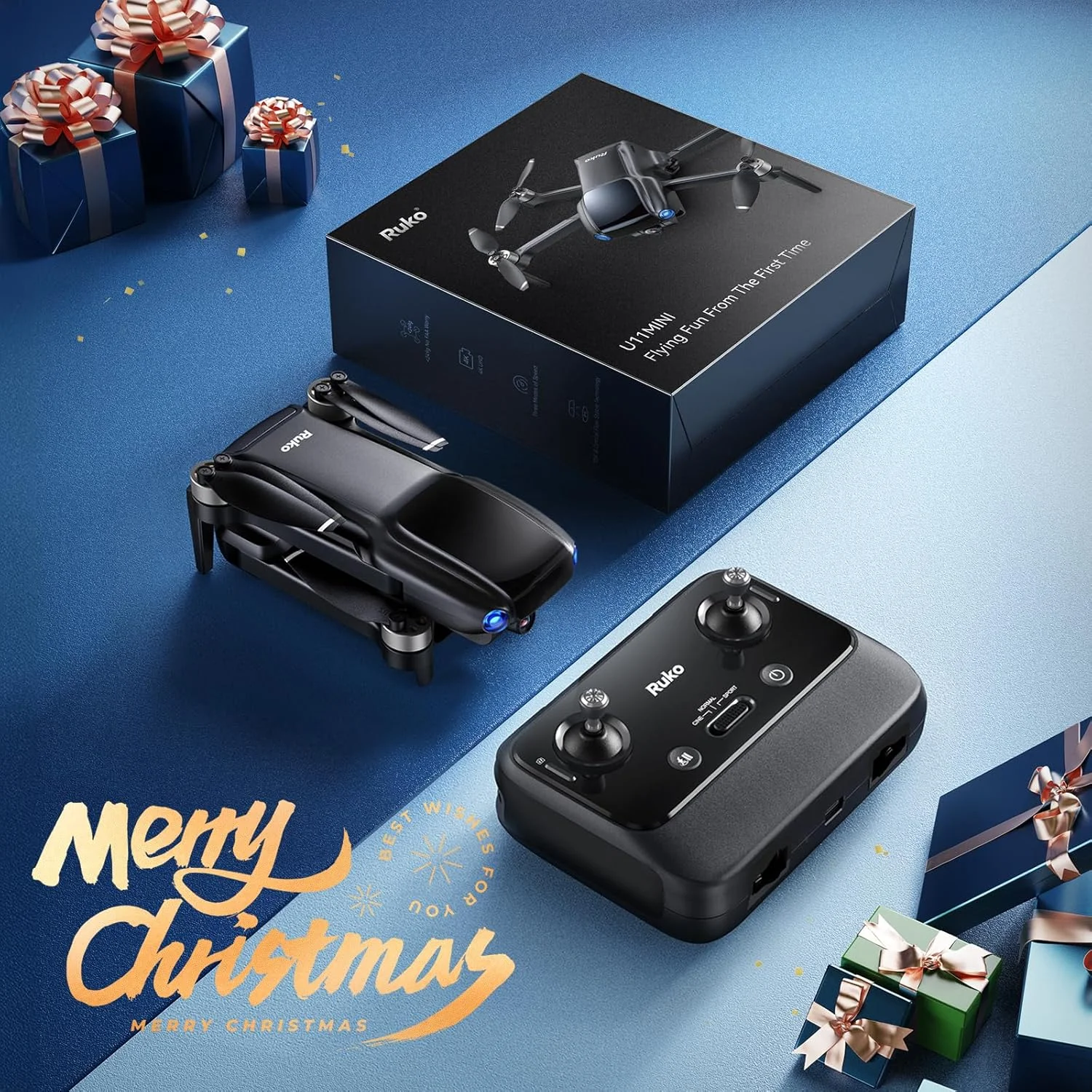 پهپاد دوربین دار Ruko U11MINI با کیفیت 4K، 70 دقیقه زمان پرواز با 2 باتری، وزن زیر 250 گرم، مجهز به GPS TOF و برد بلند 9800FT با قابلیت بازگشت خودکار، مناسب برای مبتدیان پهپاد دوربین دار Ruko U11MINI با کیفیت 4K، 70 دقیقه زمان پرواز با 2 باتری، وزن زیر 250 گرم، مجهز به GPS TOF و برد بلند 9800FT با قابلیت بازگشت خودکار، مناسب برای مبتدیان