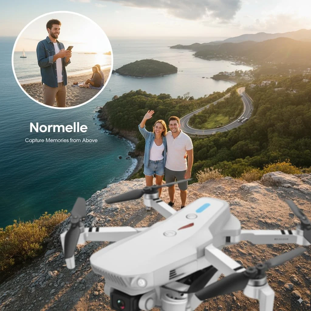 کوادکوپتر تاشو با دوربین HD و WiFi FPV – دارای قابلیت حفظ ارتفاع، حالت بدون سر، پرواز پایدار، طراحی قابل حمل برای عکاسی هوایی، فیلمبرداری و پرواز آسان برای مبتدیان