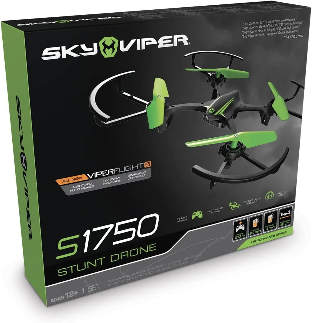 کوادکوپتر بدلکاری Fitto Sky Viper با وایرلس 2.4 گیگاهرتز، تیک آف، فرود و شناور شدن خودکار، قابلیت پرواز بالا برای مبتدیان و خلبانان پیشرفته، تجربه نهایی بدلکاری