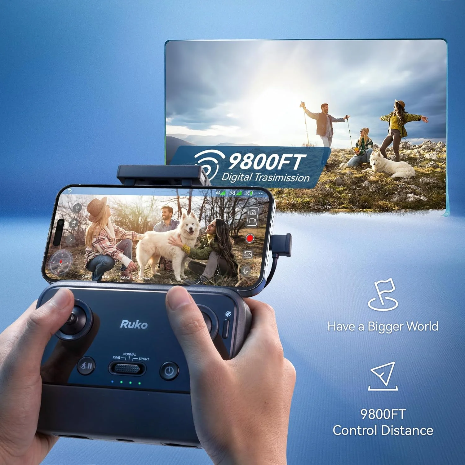 پهپاد دوربین دار Ruko U11MINI با کیفیت 4K، 70 دقیقه زمان پرواز با 2 باتری، وزن زیر 250 گرم، مجهز به GPS TOF و برد بلند 9800FT با قابلیت بازگشت خودکار، مناسب برای مبتدیان پهپاد دوربین دار Ruko U11MINI با کیفیت 4K، 70 دقیقه زمان پرواز با 2 باتری، وزن زیر 250 گرم، مجهز به GPS TOF و برد بلند 9800FT با قابلیت بازگشت خودکار، مناسب برای مبتدیان