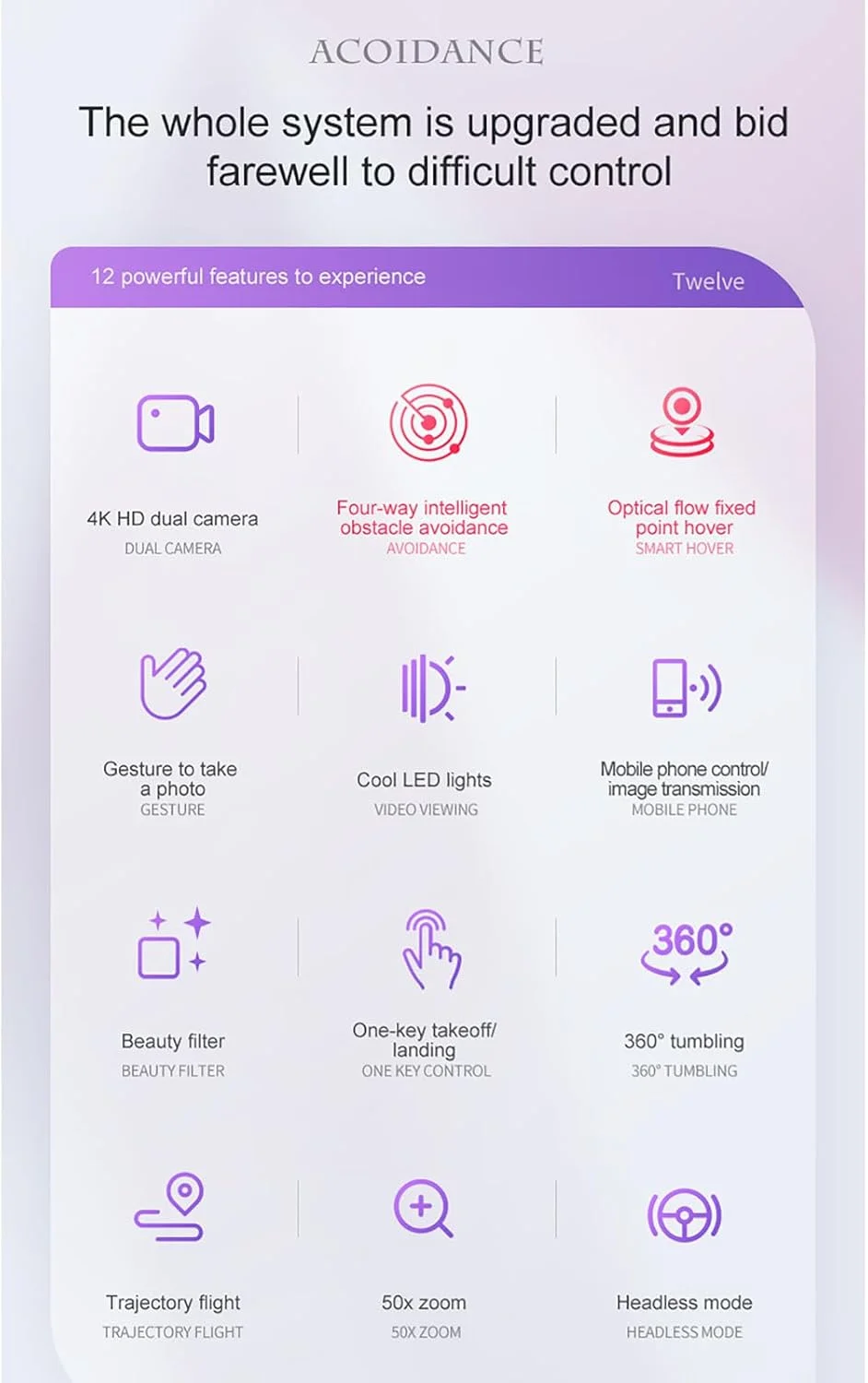 کوادکوپتر تاشو K102 PRO با دوربین 4K HD، قابلیت عکاسی هوایی و اجتناب از موانع در همه جهات، مناسب برای کودکان و مبتدیان