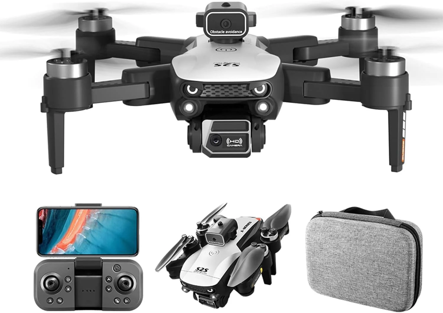 کوادکوپتر تاشو بدون برس S2S با دوربین 6K HD وای فای FPV 2.4G مدل RTF