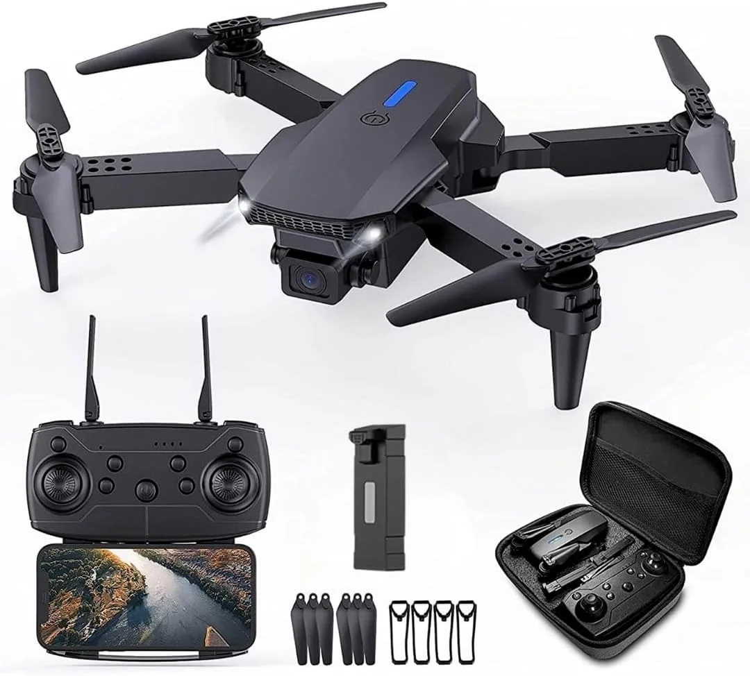 مینی پهپاد لیموس با دوربین 1080p HD تاشو برای کودکان و بزرگسالان به همراه کیف حمل، باتری، لنز قابل تنظیم 90 درجه، حفظ ارتفاع، تیک آف با یک کلید، چرخش 360 درجه، اسباب بازی و هدیه مینی پهپاد لیموس با دوربین 1080p HD تاشو برای کودکان و بزرگسالان به همراه کیف حمل، باتری، لنز قابل تنظیم 90 درجه، حفظ ارتفاع، تیک آف با یک کلید، چرخش 360 درجه، اسباب بازی و هدیه