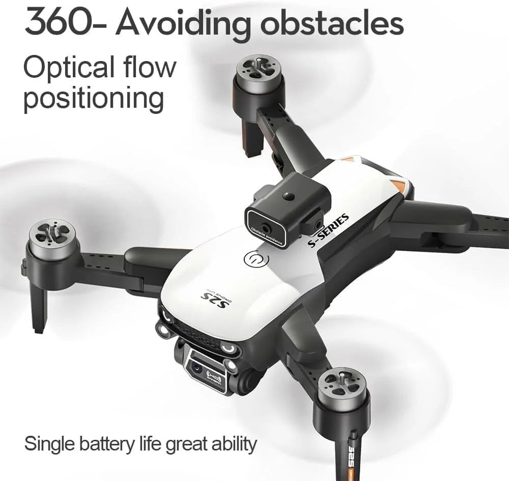 کوادکوپتر تاشو بدون برس S2S با دوربین 6K HD وای فای FPV 2.4G مدل RTF