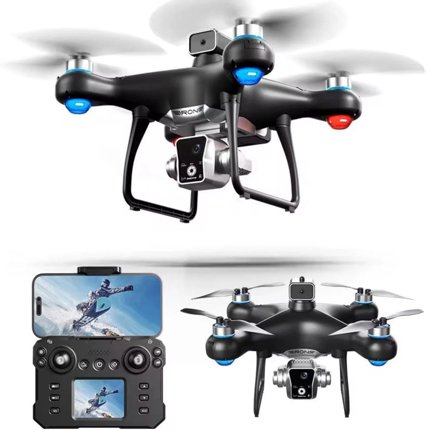 کوادکوپتر دوربین دوگانه KY102 با صفحه نمایش LCD - تاشو و دارای جریان نوری کوادکوپتر دوربین دوگانه KY102 با صفحه نمایش LCD - تاشو و دارای جریان نوری