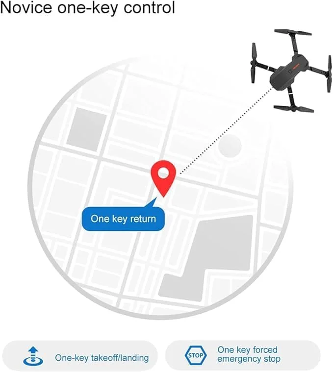 کوادکوپتر تاشو E88 Pro WiFi با دوربین 4K HD، مشکی، 2.4G 6-Axis RC، حفظ ارتفاع، بازگشت با یک کلید، حالت های سرعت چندگانه، 3 باتری کوادکوپتر تاشو E88 Pro WiFi با دوربین 4K HD، مشکی، 2.4G 6-Axis RC، حفظ ارتفاع، بازگشت با یک کلید، حالت های سرعت چندگانه، 3 باتری