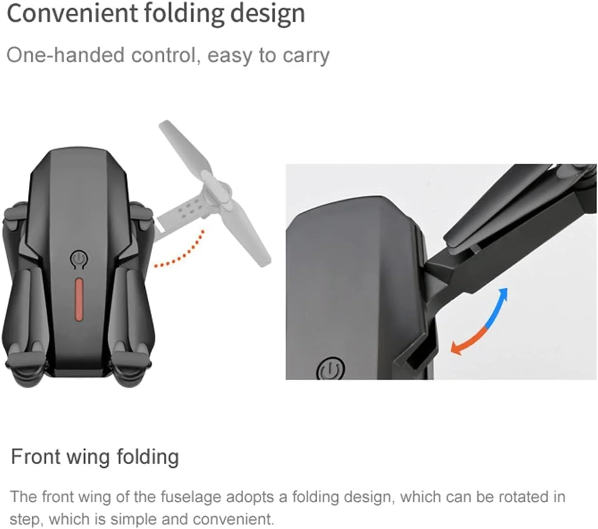 کوادکوپتر تاشو E88 Pro WiFi با دوربین 4K HD، مشکی، 2.4G 6-Axis RC، حفظ ارتفاع، بازگشت با یک کلید، حالت های سرعت چندگانه، 3 باتری کوادکوپتر تاشو E88 Pro WiFi با دوربین 4K HD، مشکی، 2.4G 6-Axis RC، حفظ ارتفاع، بازگشت با یک کلید، حالت های سرعت چندگانه، 3 باتری