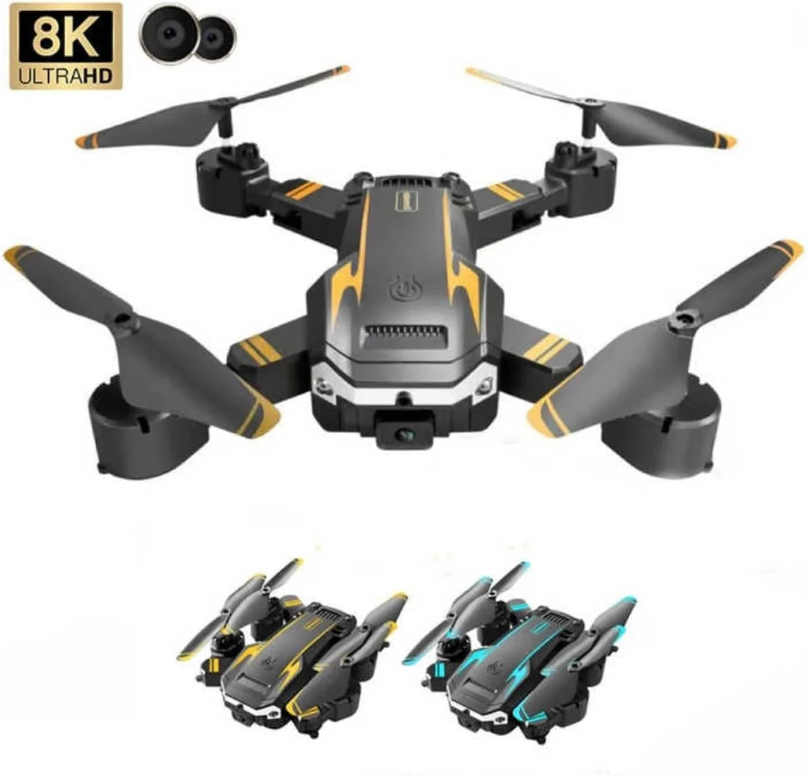 پهپاد تاشو S6 RC با دوربین دوگانه، سیستم هوشمند تشخیص موانع، انتقال تصویر وای فای FPV تا 3 کیلومتر، جریان نوری، حسگر جاذبه، 40 دقیقه پرواز، کنترل از راه دور، کوادکوپتر مناسب مبتدیان، گوانگدونگ چین