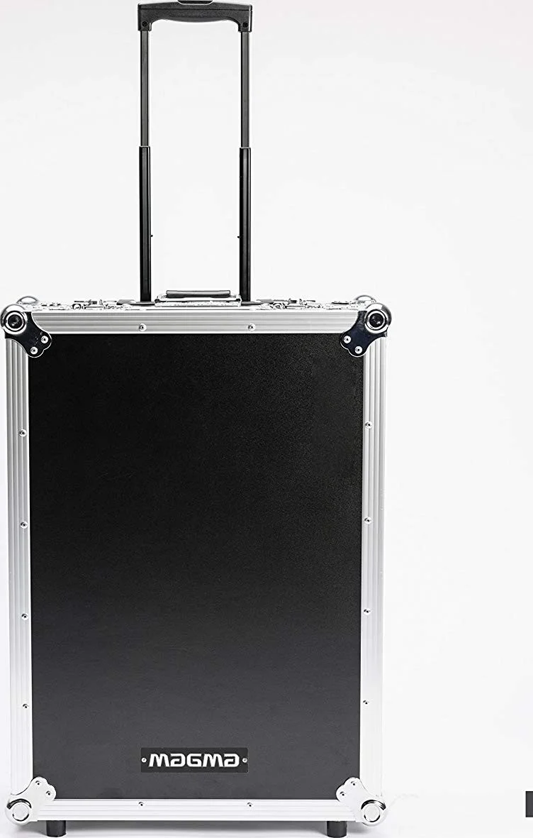 کیف حمل Magma Scratch، ابعاد داخلی 35.5 x 46.5 x 8.5 سانتی متر برای محفظه ترن تیبل، 26.5 x 46.5 x 8.8 سانتی متر برای محفظه میکسر، مشکی/نقره ای | 40985 - Scratch Suitcase