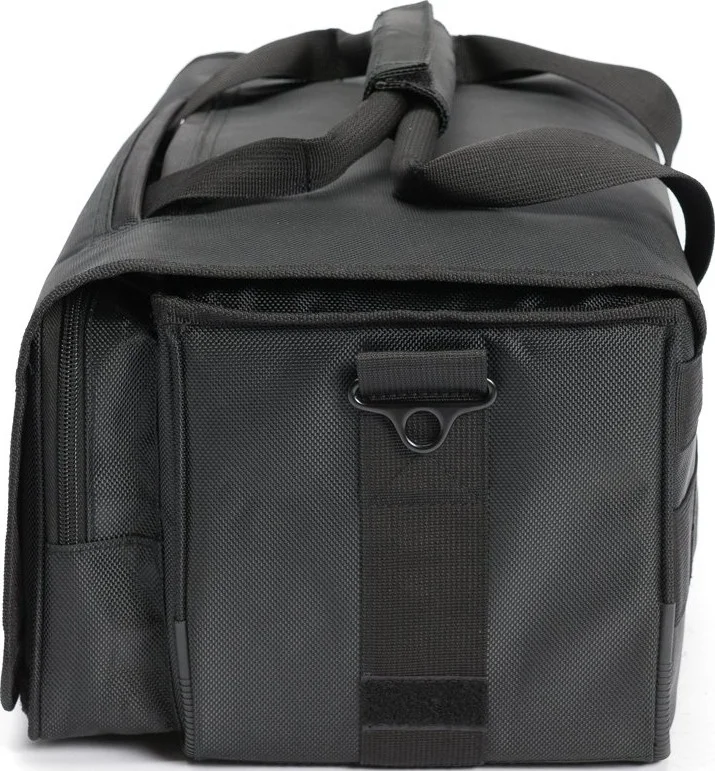 کیف حمل صفحه گرامافون 45 دور مگما 150، ابعاد داخلی: 18.8 x 38 x 20 سانتی‌متر، مشکی/سبز | 43013 - magma150record bacg black green