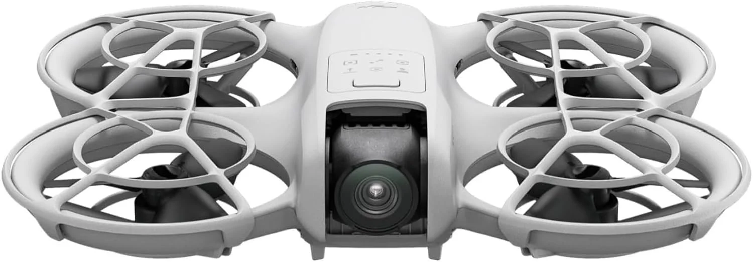 DJI Neo، پهپاد دوربین دار 4K UHD، ۱۳۵ گرم، بلند شدن از کف دست، ردیابی سوژه با هوش مصنوعی، ویدئو فوق پایدار، محافظ ملخ داخلی بدون نیاز به کنترلر، دارای گواهی MOIAT، نسخه امارات