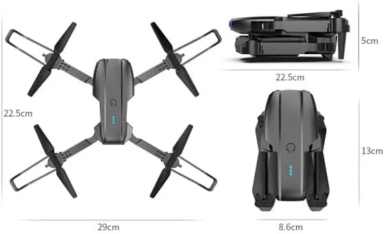 کوادکوپتر تاشو E88 با دوربین دوگانه HD مناسب مبتدیان، با قابلیت ارسال ویدئو زنده و باتری قابل شارژ کوادکوپتر تاشو E88 با دوربین دوگانه HD مناسب مبتدیان، با قابلیت ارسال ویدئو زنده و باتری قابل شارژ