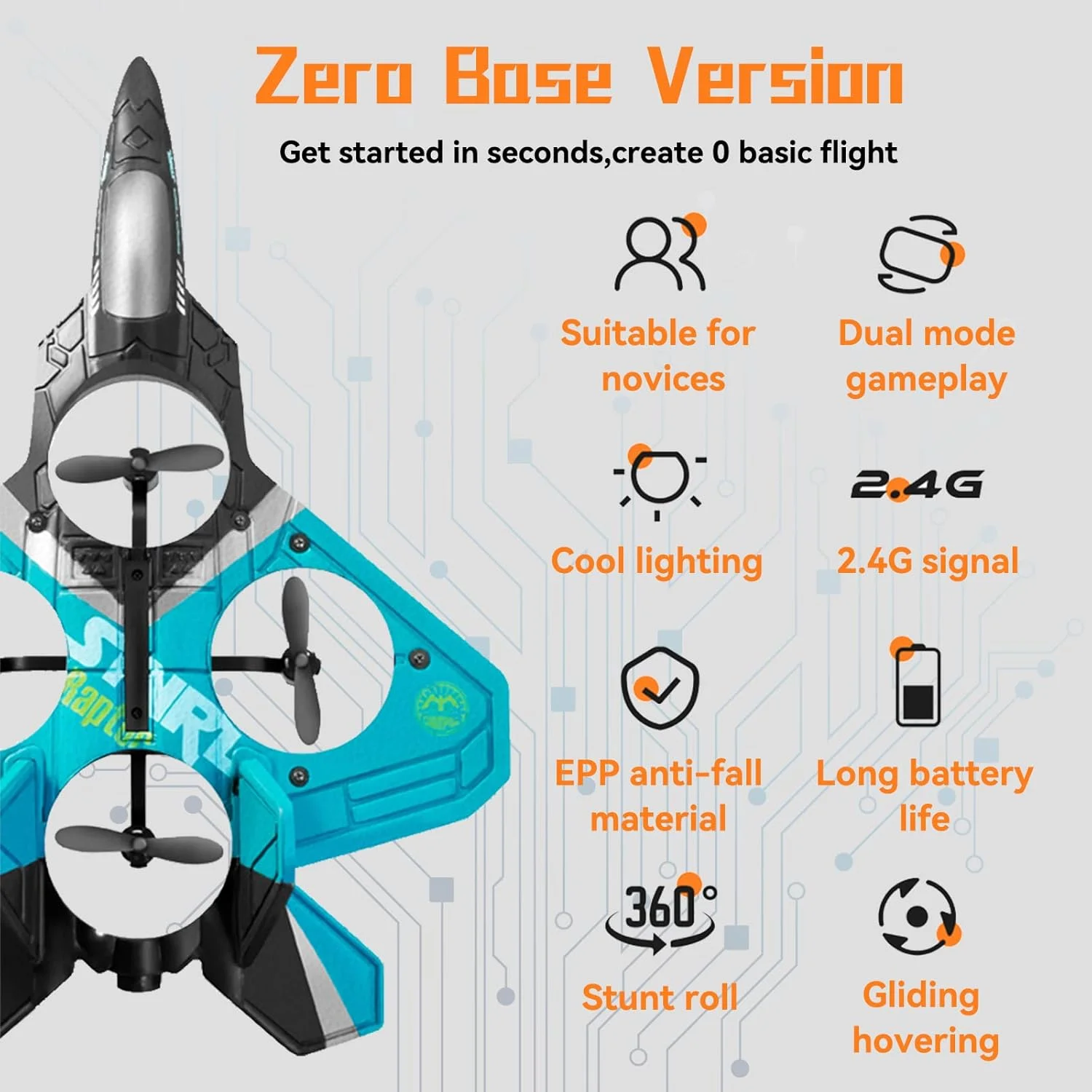 هواپیمای آکروباتیک کنترلی V17 جت فایتر، اسباب بازی هواپیمای چهار موتوره با قابلیت چرخش 360 درجه، کنترل از راه دور با حسگر گرانشی، 15 دقیقه زمان پرواز، دارای چراغ های LED رنگی هواپیمای آکروباتیک کنترلی V17 جت فایتر، اسباب بازی هواپیمای چهار موتوره با قابلیت چرخش 360 درجه، کنترل از راه دور با حسگر گرانشی، 15 دقیقه زمان پرواز، دارای چراغ های LED رنگی