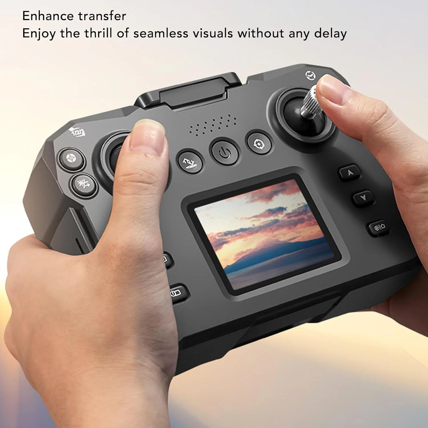 پهپاد با دوربین 4K، مناسب برای بزرگسالان و مبتدیان، دارای سیستم اجتناب از موانع 4 طرفه، موتورهای براشلس، کوادکوپتر با قابلیت چرخش 360 درجه (زرد)