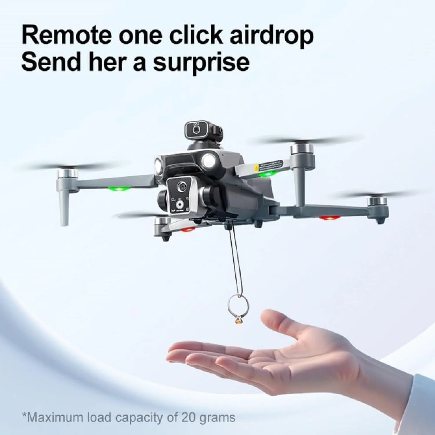 پهپاد K19 max GPS با کنترلر صفحه نمایش 4.5 اینچی با کارت SD، وسیله نقلیه هوایی بدون سرنشین پرتاب هوایی، موتور براشلس، موقعیت یابی جریان نوری، اجتناب فعال از موانع دوربین 4K، کیف حمل