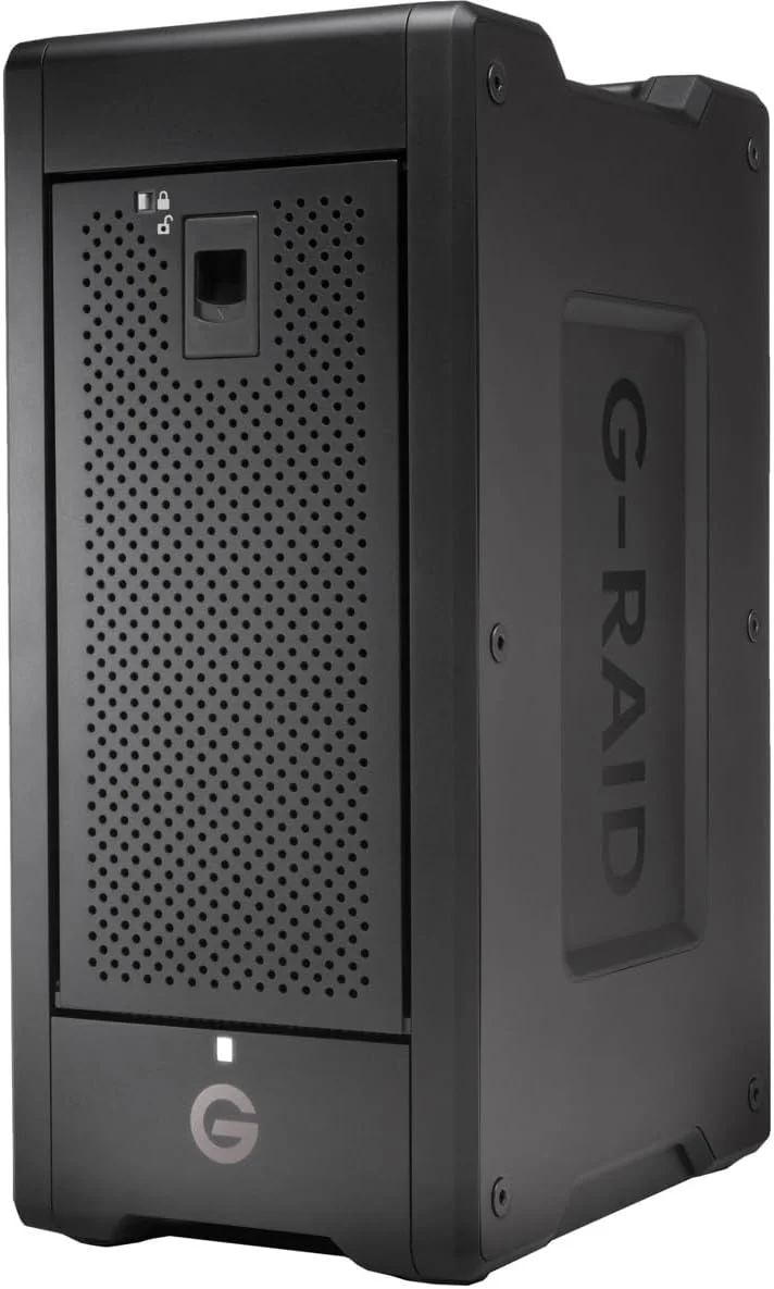 آرایه RAID هشت محفظه ای Thunderbolt 3 مدل SanDisk Professional G-RAID Shuttle با ظرفیت 160 ترابایت (8 عدد هارد دیسک 20 ترابایتی قابل جابجایی)