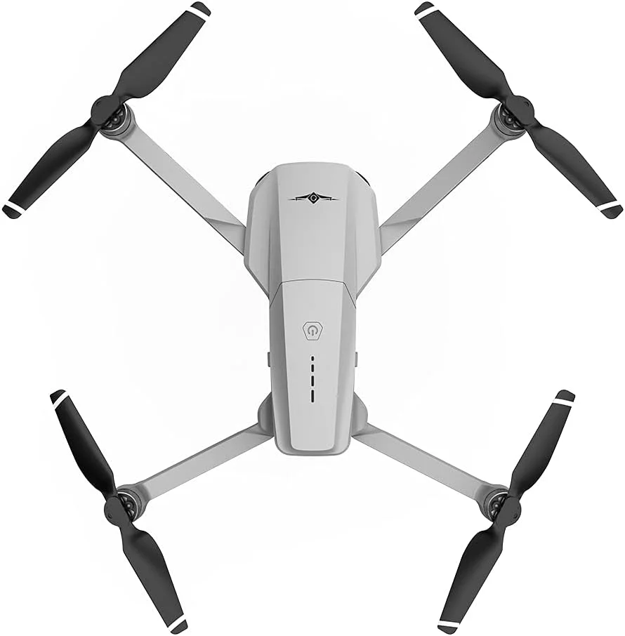 کوادکوپتر تاشو بدون برس KF102 با دوربین حرفه ای 4K HD، گیمبال 2 محوره ضد لرزش، فاصله کنترل از راه دور 1200 متر، 2 باتری با 50 دقیقه زمان پرواز و بازگشت خودکار به خانه