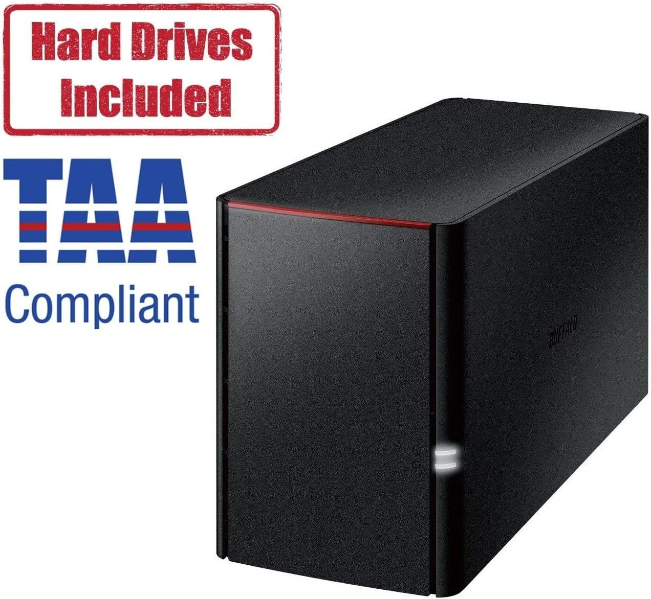 دستگاه ذخیره سازی تحت شبکه دو محفظه با ظرفیت ۴ ترابایت (۲ در ۲ ترابایت) Buffalo LinkStation SoHo 220